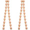 Pink Elegant Beaded Drop Earrings
