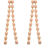 Pink Elegant Beaded Drop Earrings