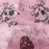 Pink Lightweight 3 in 1 Toxic Skull Sheer Scarf