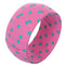 Pink Green Polka Dot Bangle Bracelet