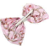 Pink Chain Link Pattern Gator Hair Clip