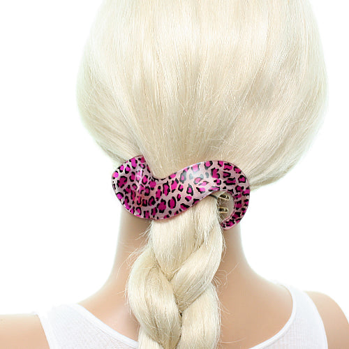 Pink Spotted Hair Clip