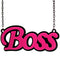 Pink Boss Chain Necklace