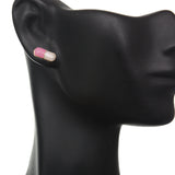 Pink Mini Pill Capsule Stud Earrings