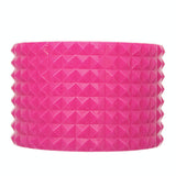Pink Pyramid Cone Bangle Bracelet