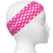 Pink Crochet Stretch Headband