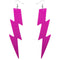Pink Long Thunder Lightning Earrings