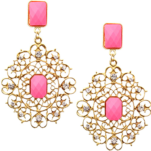 Pink Elegant Earrings