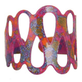 Pink Cutout Cuff Ring