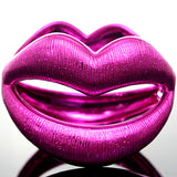 Pink Sexy Large Lips Hinged Bracelet