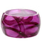 Pink Glossy Art Deco Hinged Bracelet