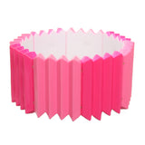 Pink Two Tone Pleated Ruffle Stretch Bracelet