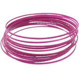 Purple 11-Piece Thin Stacked Bracelets