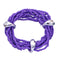 Purple Stacked Sequin Beaded Stretch Bracelet