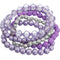 Purple 5-Piece Faux Pearl Stacked Bracelets