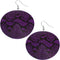 Purple Big Snakeskin Earirngs