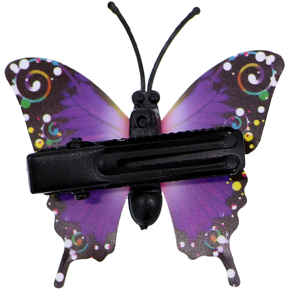 Purple Butterfly Hair Clip