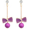 Purple cheap pearl earrings