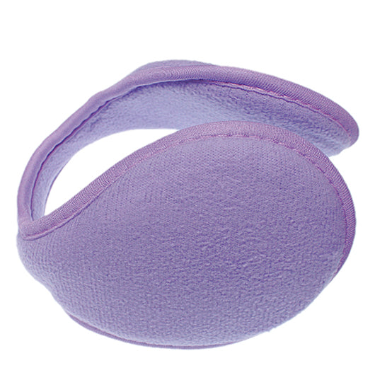 Purple Fleece Unisex Coil EarMuffs Warmers