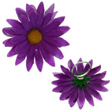 Purple Large Daisy Flower Adjustable Ring