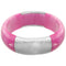 Lilac Pink Frosted Resin Bangle Bracelet