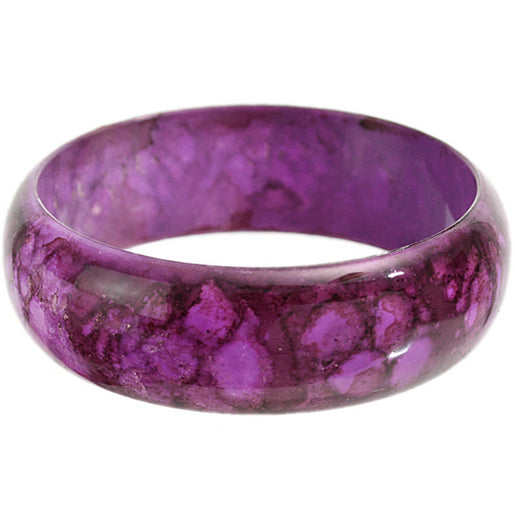 Purple Grunge Textured Bangle Bracelet