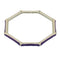 Purple Lightweight Hexagon Bamboo Bracelet