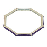 Purple Lightweight Hexagon Bamboo Bracelet