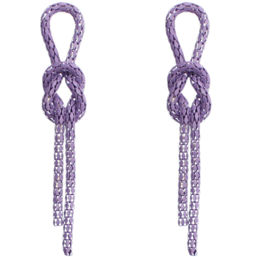 Purple Knot Earrings