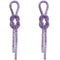 Purple Knot Earrings