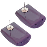 Purple Large Faceted Post Earrings