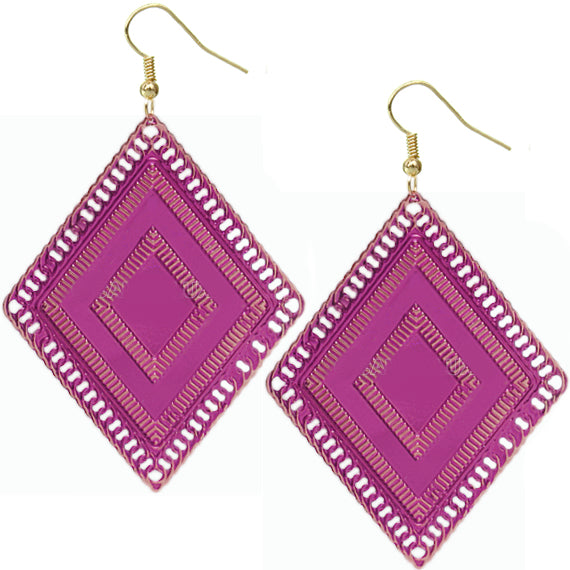 Purple Reflect Earrings