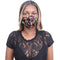 Purple Multicolor Camouflage Face Mask