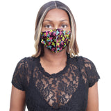 Purple Multicolor Camouflage Face Mask