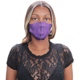 Purple Paisley Face Mask