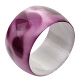 Purple Spotted Glossy Bangle Bracelet