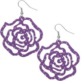 Purple Polka Dot Earrings