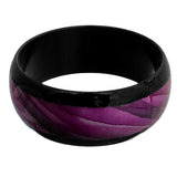 Purple Two Tone Glossy Bangle Bracelet