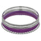 Purple 5-piece Twist Stacked Bracelet Set