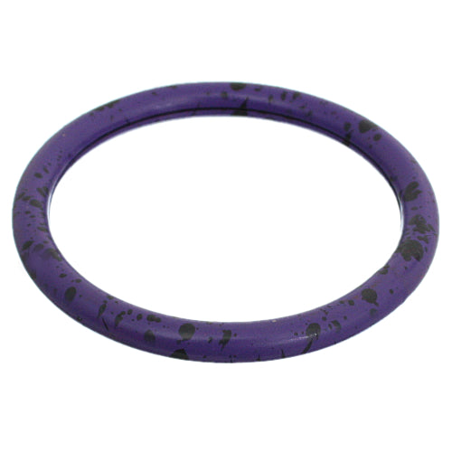 Purple Speckled Metal Bangle Bracelet