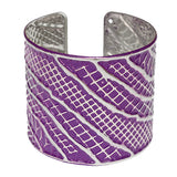 Purple Textured Cuff Bracelet