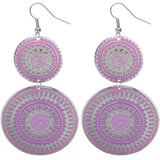 Purple Thin Earrings