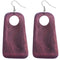 Purple Cutout Wooden Earrings