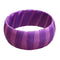 Purple Two Tone Wrapped Bangle Bracelet
