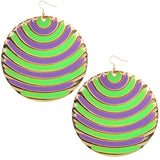 Purple two tone earrings