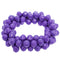 Purple Beaded Stretch Barbell Bracelet