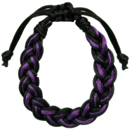 Purple Adjustable Braided Friendship Bracelet