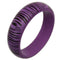 Purple Wooden Zebra Print Bangle Bracelet