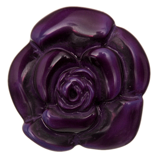 Purple Acrylic Large Flower Ring