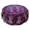 Purple Chain Link Texture Hinged Bracelet